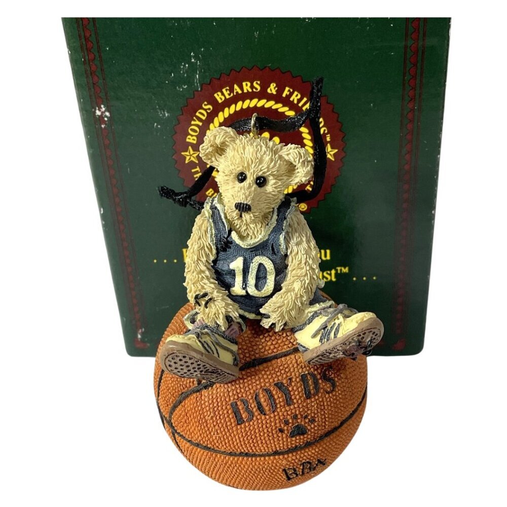 Boyd's Bears basketball ornament.  Larry...Nuthin' But Net.